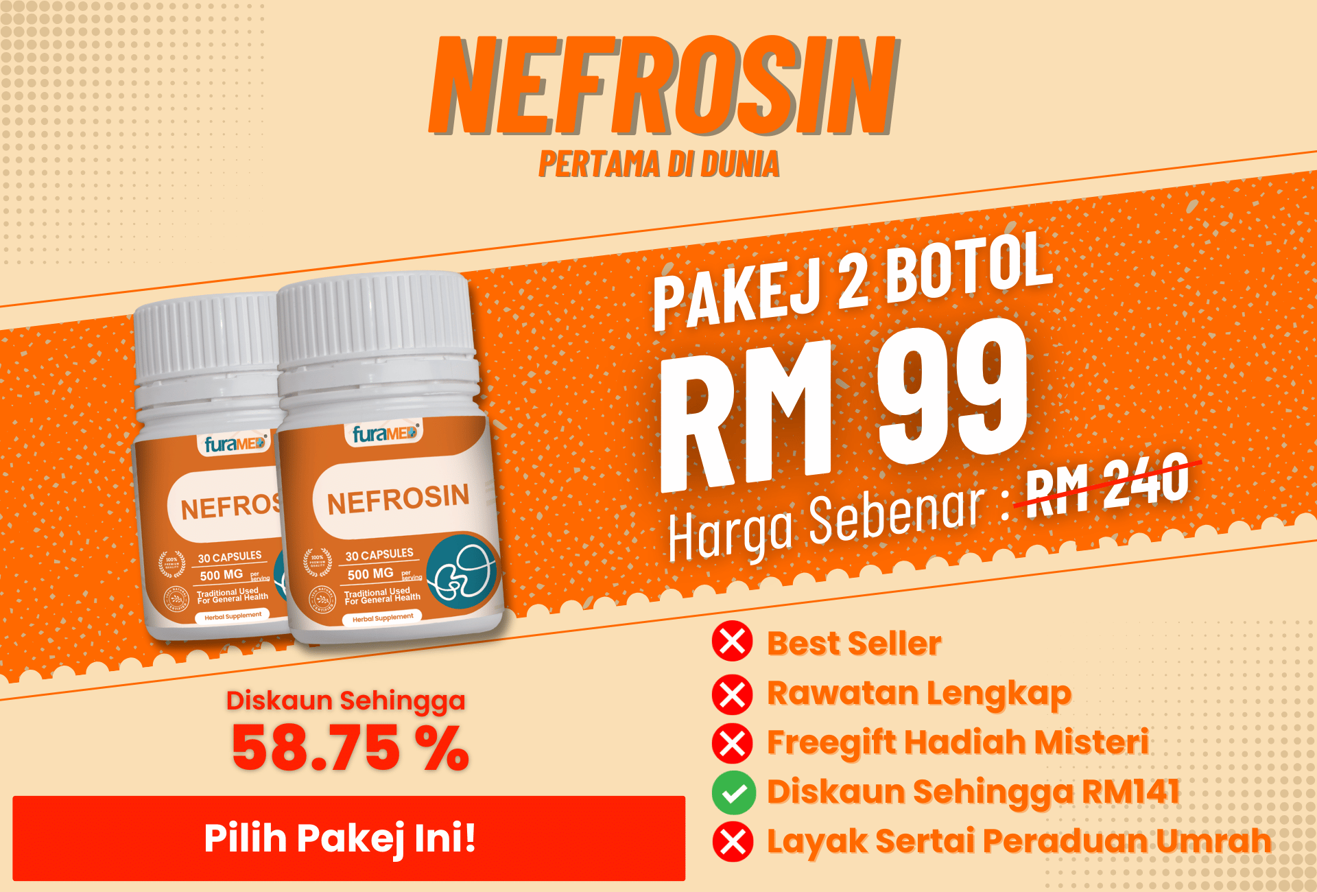 2 Botol Nefrosin