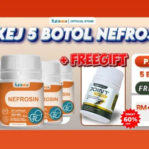 5 Botol Nefrosin + 1 Botol Joint Active [FREEGIFT]